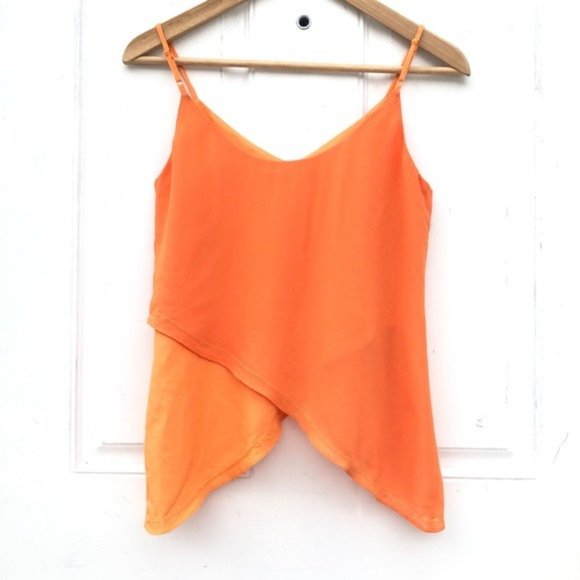 NEW Orange V-neck Spaghetti Strap Cami - Picture 2 of 3